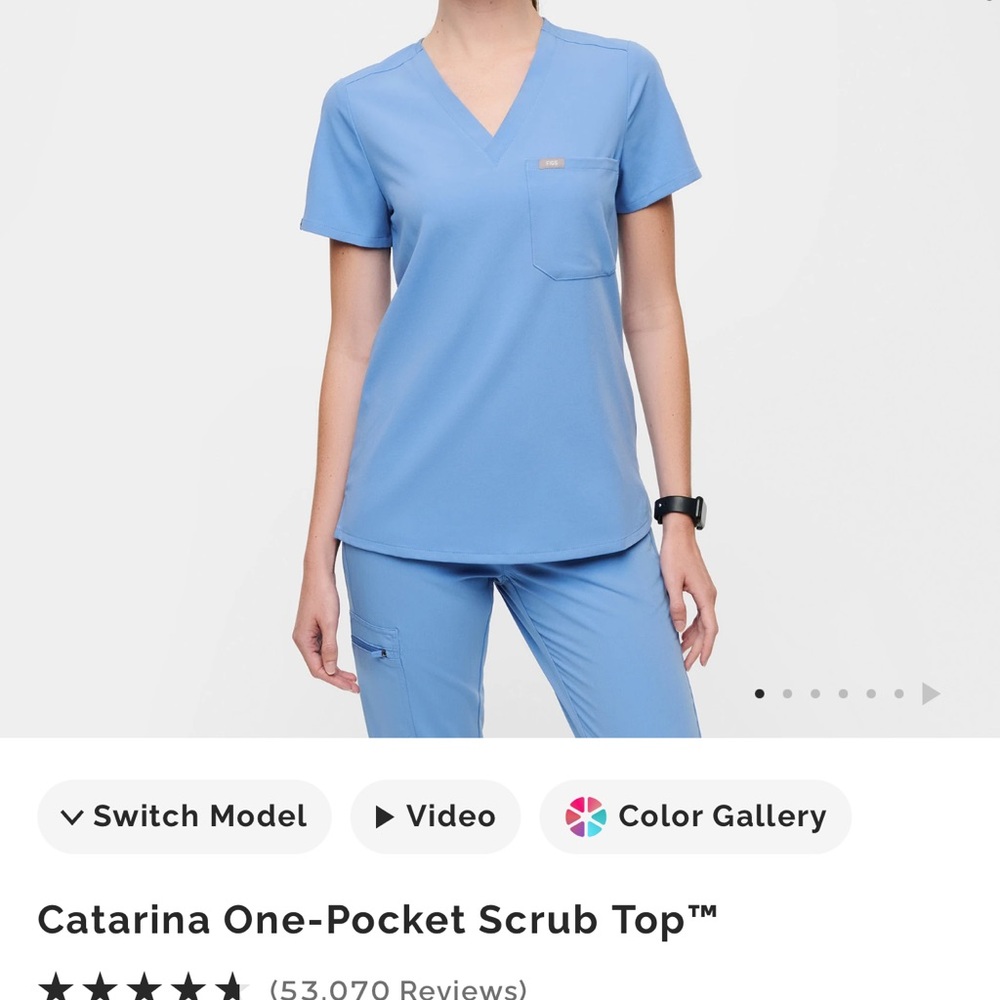 Figs Catrina Scrub Top Plus Size